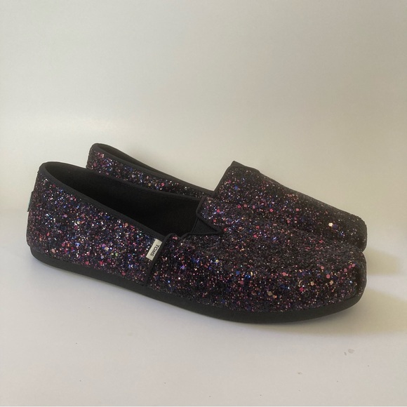 Toms Alpargata Glitter Cloudbound Sole Slip On Shoes - Picture 1 of 9